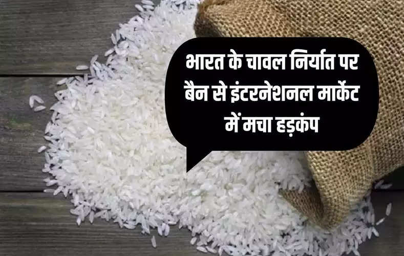 भारत के चावल निर्यात पर बैन से इंटरनेशनल मार्केट में मचा हड़कंप! अभी और तेजी की संभावना
