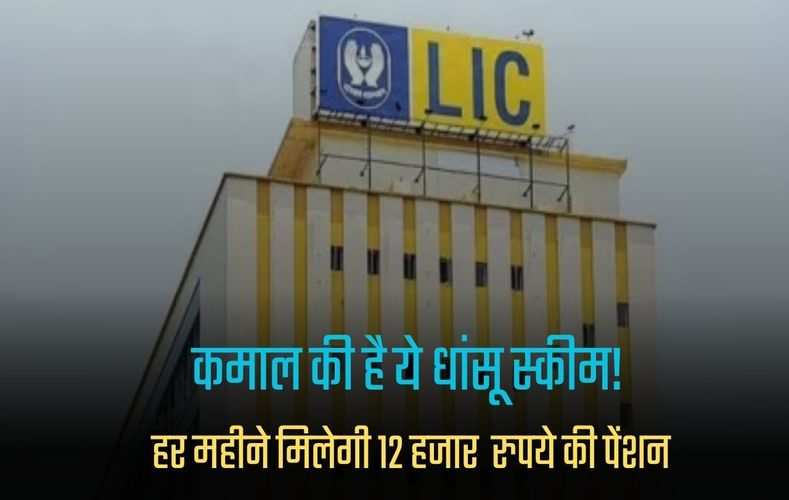 LIC Scheme: कमाल की है ये धांसू स्कीम! हर महीने मिलेगी 12 हजार  रुपये की पेंशन