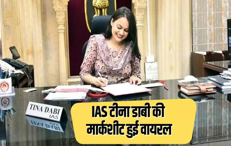 IAS टीना डाबी की मार्कशीट हुई वायरल, मार्क्स देखकर आप भी बताएंगे स्मार्ट