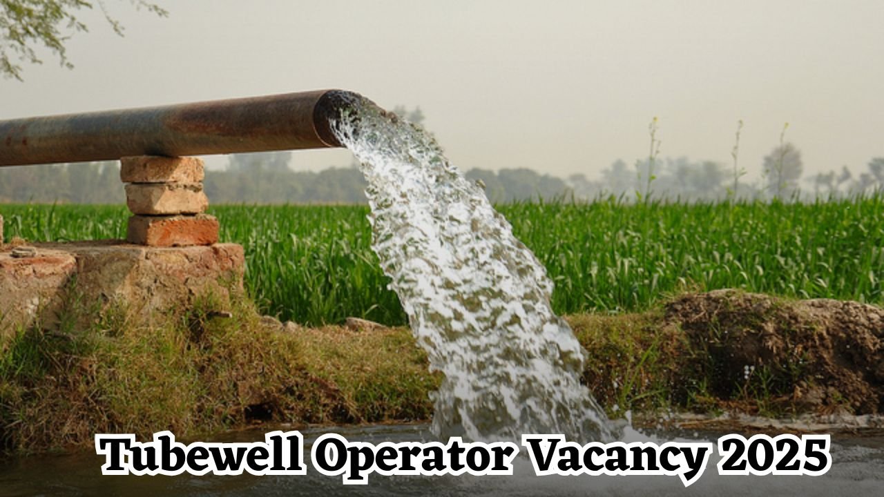 Tubewell Operator Vacancy 2025
