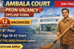 Big recruitment in District Court Ambala